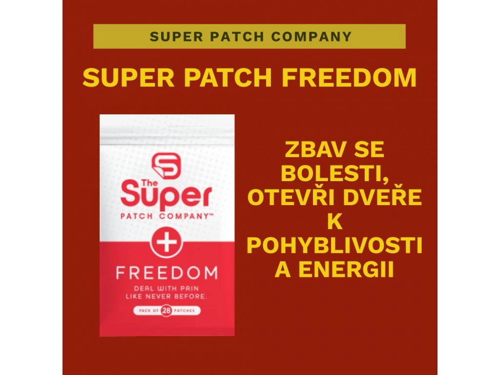 Bolesť. Úľava od bolesti so Super Patch Freedom