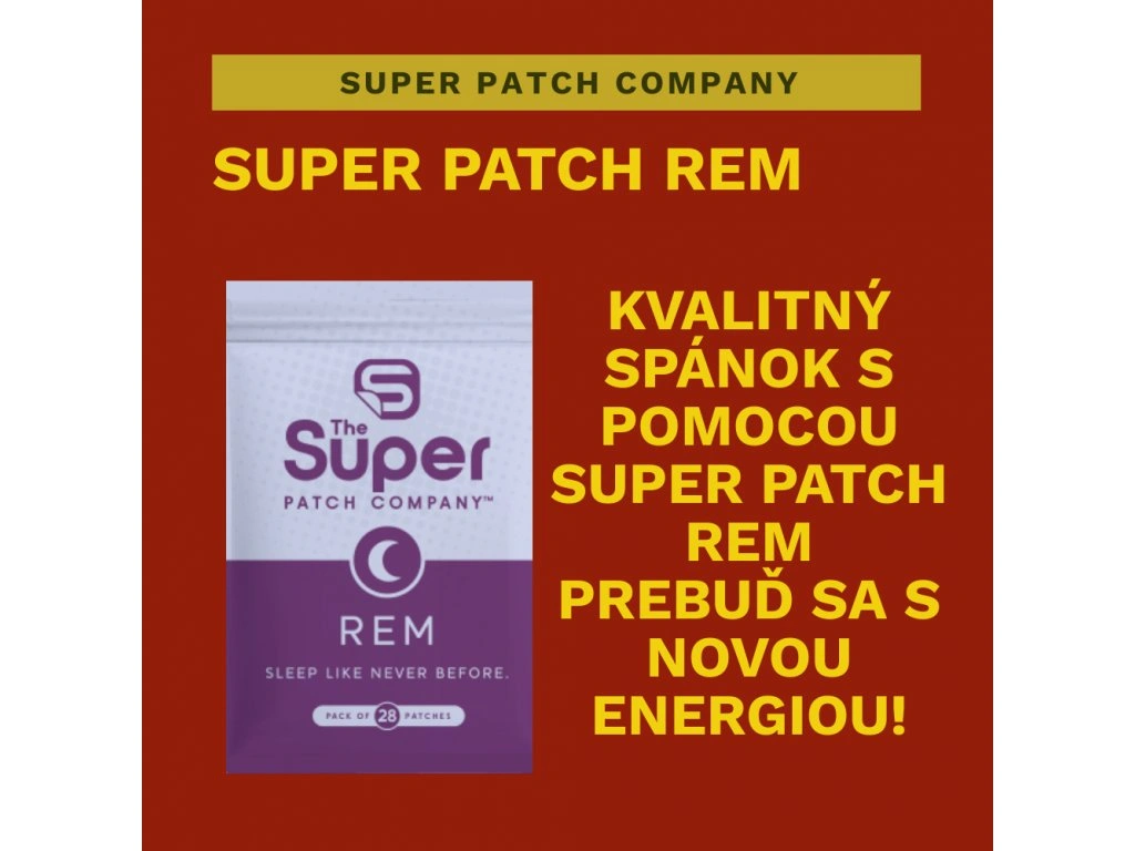 Spánok. Kvalitný spánok so Super Patch Rem